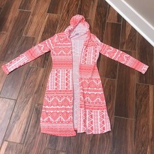 Hooded cardigan